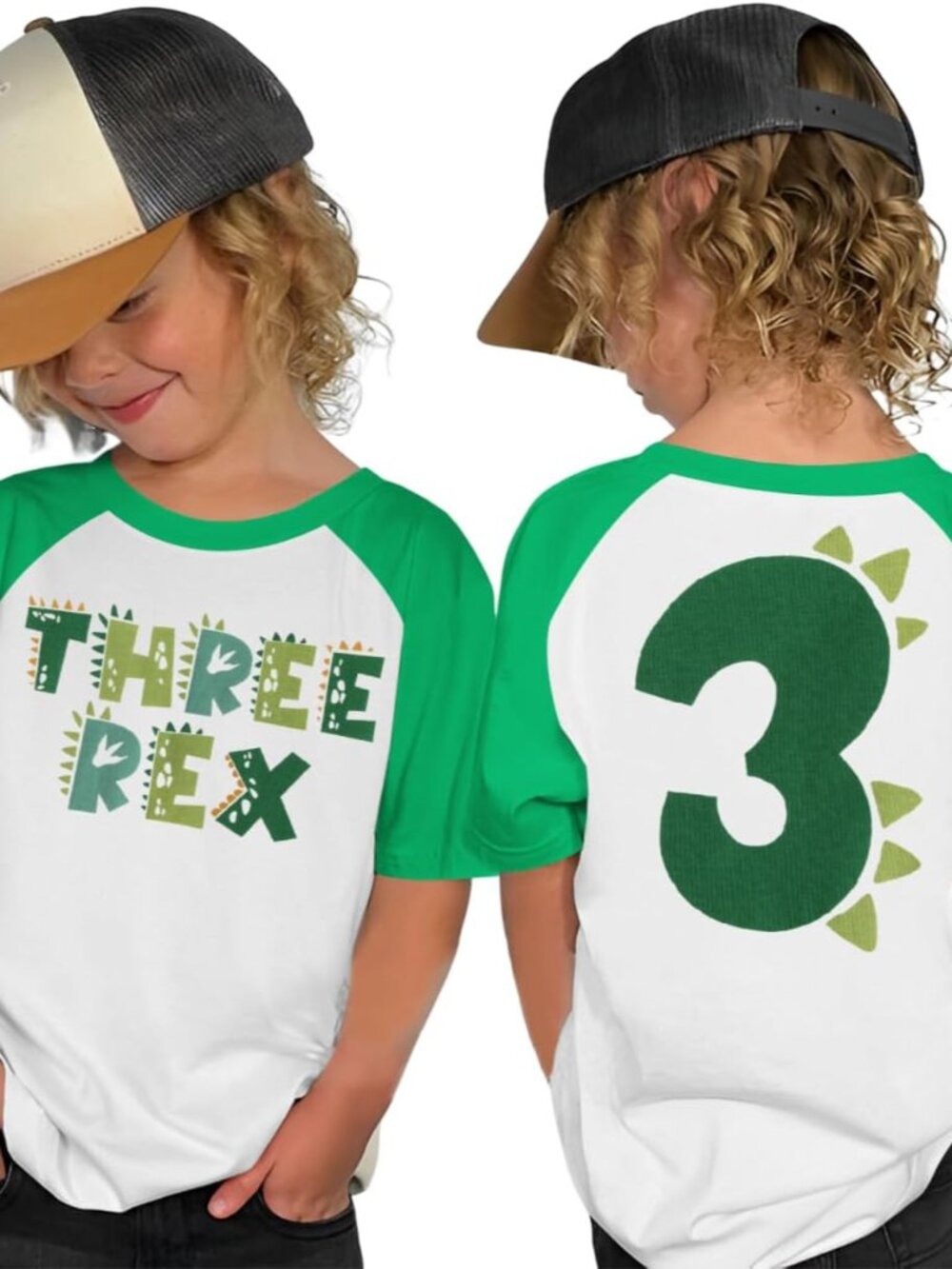 Toddler Boy Birthday Shirts T-Rex Dinosaur Outfit Dino Party T Shirt Short Sleev